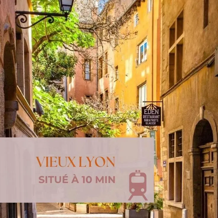 아파트 Lyon Suite Cosy - Climatise - Appartement T2 - Proche Parc Tete D'Or 빌뢰르반